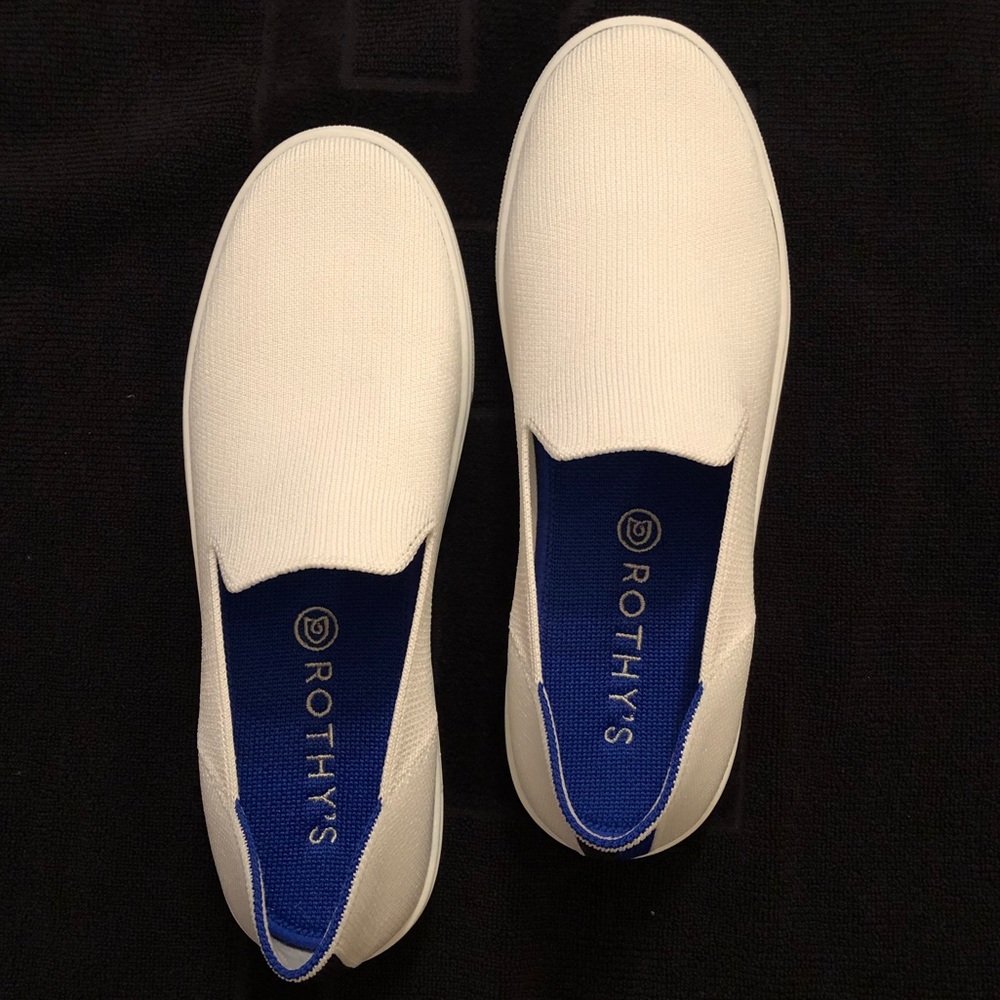 Rothy’s - Bright White Sneakers - Sz 9 (Like New)